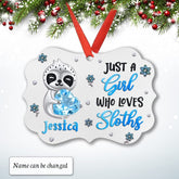 Personalized Sloth Ornament Jewelry Style Love Sloths